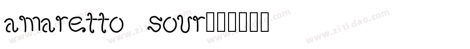 Amaretto  Sour字体转换